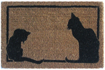 Two Cats Silhouettes - 18" x 30"